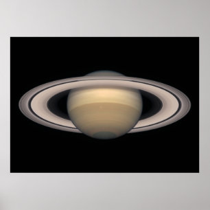 Saturn Colossal Poster - gift ruimte en astronomie