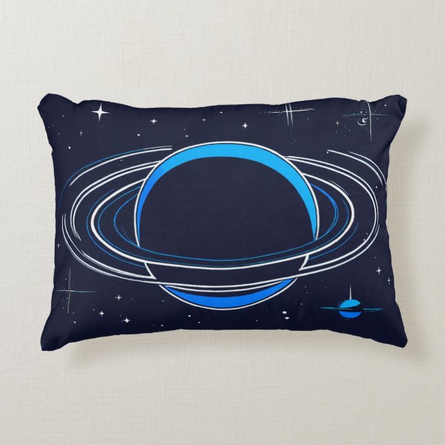 "Saturn Design Sierkussen" Accent Kussen (Voorkant)