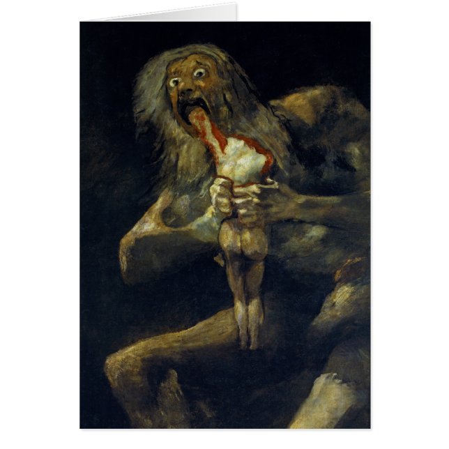 Saturn Devouring Zijne Zoon door Francisco de Goya (Voorkant)