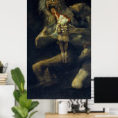 Saturn Devouring Zijne Zoon door Francisco de Goya Poster (Thuiskantoor)