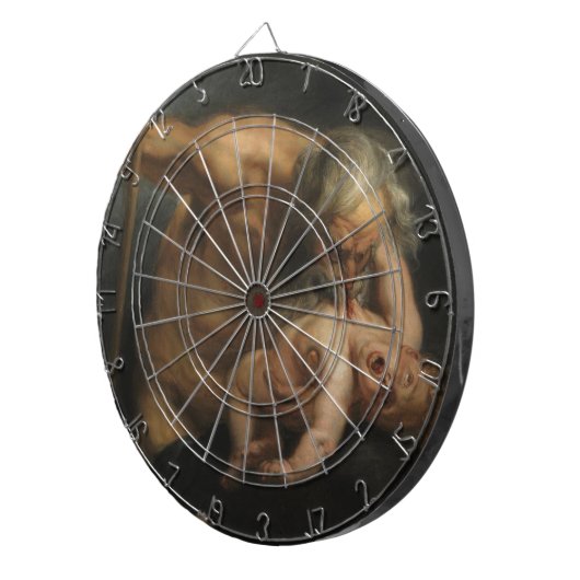 Saturn Devouring z'n zoon (door Rubens) Dartbord (Voorkant Rechts)