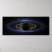 Saturn Eclipse 3 - gelabeld Poster (Voorkant)