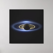 Saturn Eclipsed the Sun van Cassini Orbiter Canvas Afdruk (Voorkant)