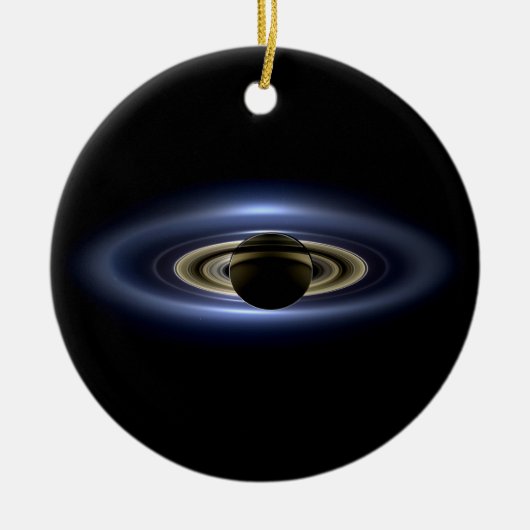 Saturn Eclipsed the Sun van Cassini Orbiter Keramisch Ornament (Voorkant)