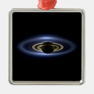 Saturn Eclipsed the Sun van Cassini Orbiter Metalen Ornament