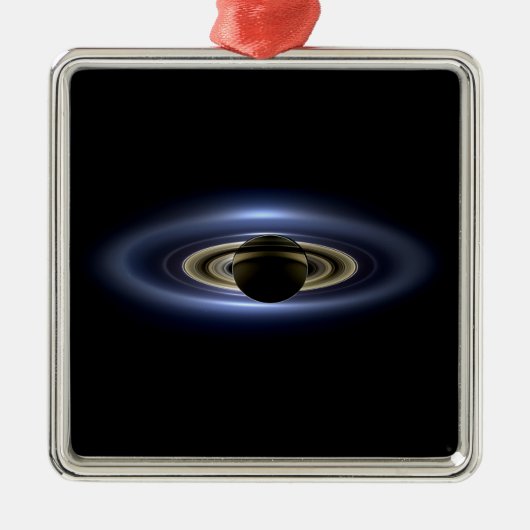 Saturn Eclipsed the Sun van Cassini Orbiter Metalen Ornament (Voorkant)