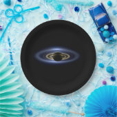 Saturn Eclipsed the Sun van Cassini Orbiter Papieren Bordje (Feest)