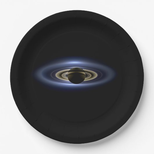 Saturn Eclipsed the Sun van Cassini Orbiter Papieren Bordje (Voorkant)