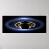 Saturn Eclipsed the Sun van Cassini Orbiter Poster (Voorkant)