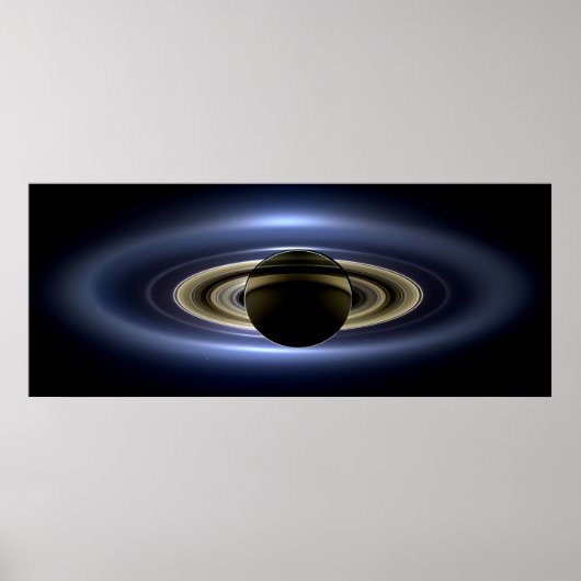 Saturn Eclipsed the Sun van Cassini Orbiter Poster (Voorkant)