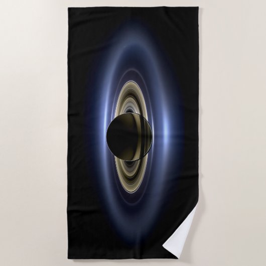 Saturn Eclipsed the Sun van Cassini Orbiter Strandlaken (Voorkant)