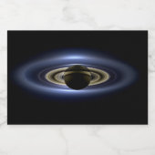 Saturn Eclipsed the Sun van Cassini Orbiter Voedselcontainer Etiket (Enkel label)