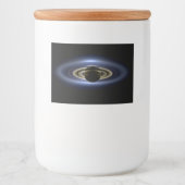 Saturn Eclipsed the Sun van Cassini Orbiter Voedselcontainer Etiket (Voorkant)