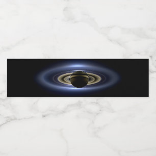 Saturn Eclipsed the Sun van Cassini Orbiter Waterfles Etiket