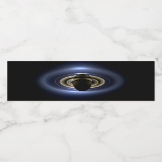 Saturn Eclipsed the Sun van Cassini Orbiter Waterfles Etiket (Enkel label)