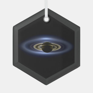 Saturn Eclipsed the Sun van Cassini    OrbiterCer Glas Ornament