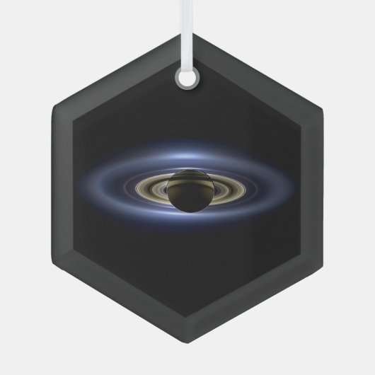 Saturn Eclipsed the Sun van Cassini    OrbiterCer Glas Ornament (Voorkant)