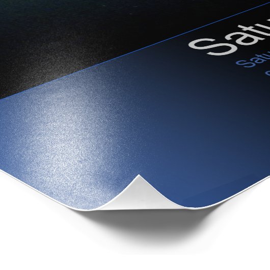 Saturn Eclipsing the Sun Foto Afdruk (Hoek)