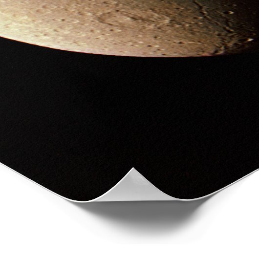 Saturn en haar Moons Poster (Hoek)