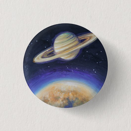 Saturn en Titan Ronde Button 3,2 Cm (Voorkant)