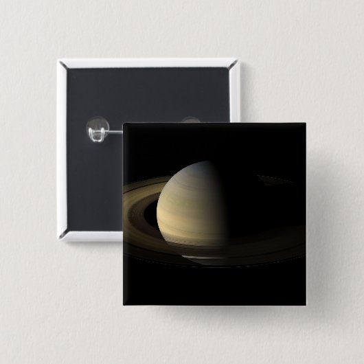 Saturn Equinox Vierkante Button 5,1 Cm (Voorkant /achterkant)