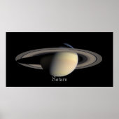 Saturn from Cassini Orbiter (2004-10-06) Poster (Voorkant)