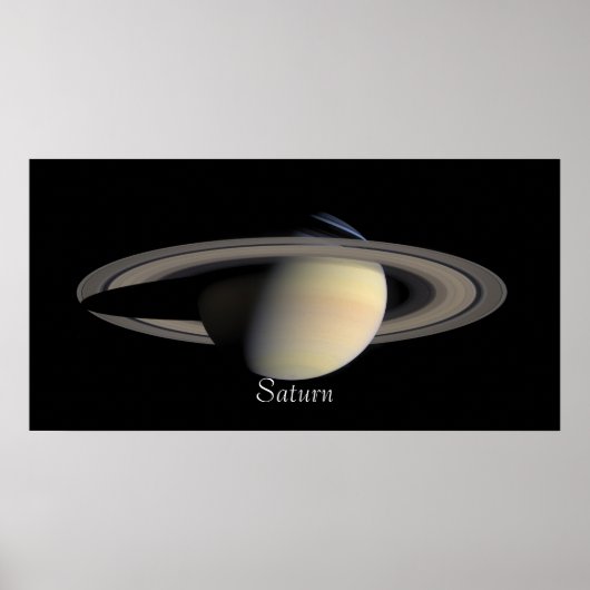 Saturn from Cassini Orbiter (2004-10-06) Poster (Voorkant)