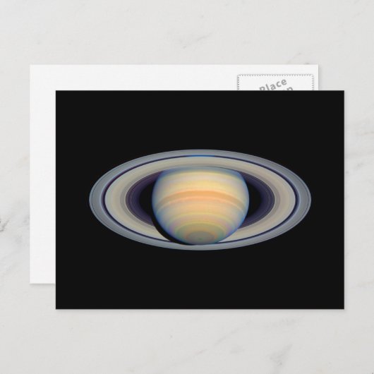 Saturn (Hubble Telescope) Briefkaart (Voorkant / Achterkant)