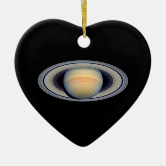 Saturn (Hubble Telescope) Keramisch Ornament (Voorkant)