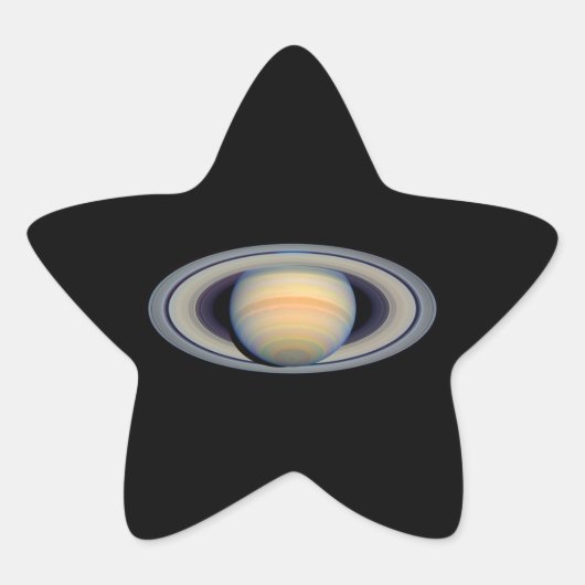 Saturn (Hubble Telescope) Ster Sticker (Voorkant)