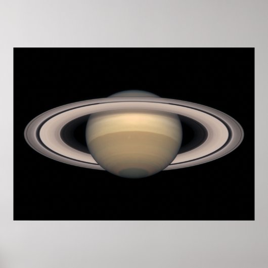 Saturn Huge-Poster - gift ruimte en astronomie Poster (Voorkant)