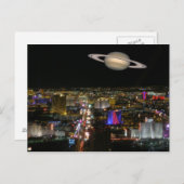 Saturn & Las Vegas Strip Briefkaarten (Voorkant / Achterkant)