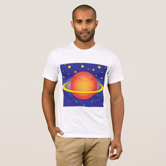Saturn Mannen T-Shirt (Voorkant volledig)