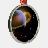 Saturn Metalen Ornament (Rechts)