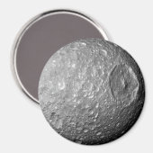 Saturn Moon Mimas Magneet (Voorkant / Achterkant)