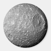 Saturn Moon Mimas Magneet (Voorkant)