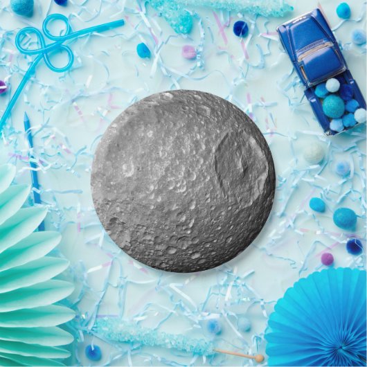 Saturn Moon Mimas Papieren Bordje (Feest)