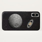 Saturn Moon Mimas Starry Sky Case-Mate iPhone Case (Achterkant (horizontaal))