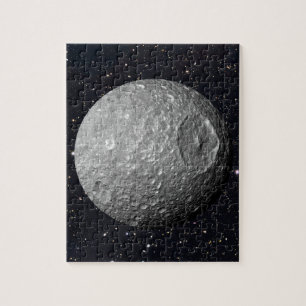 Saturn Moon Mimas Starry Sky Legpuzzel