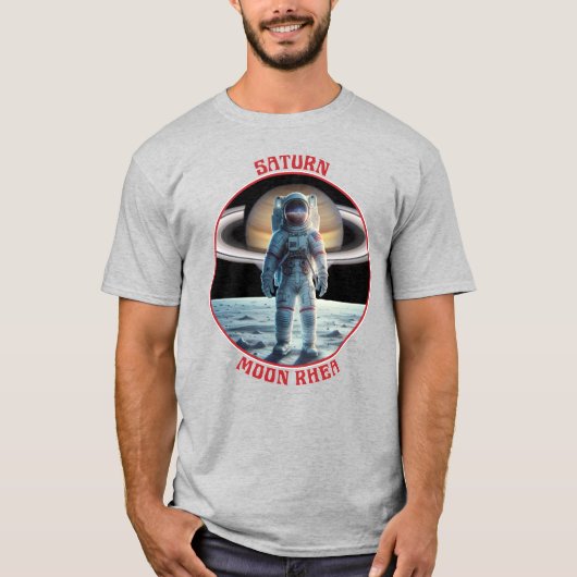 Saturn Moon Rhea T-shirt (Voorkant)
