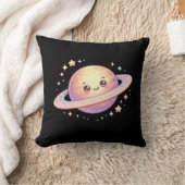 Saturn Planeet Ruimte Kawaii Kussen Hoofdkussen (Deken)