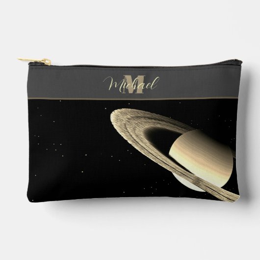 Saturn-Planet-Astronomie-Nerd-Zubehör Etui (Voorkant)