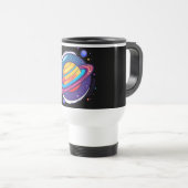 Saturn Planet Coffee Mug – Cosmic Design for Space Reisbeker (Voorkant rechts)
