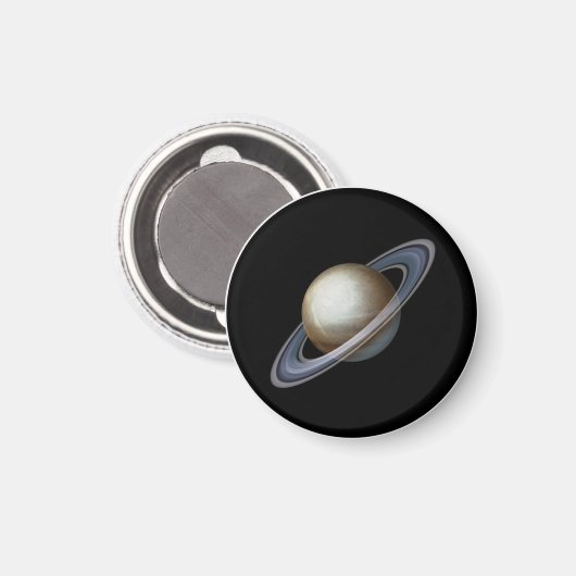 Saturn Planet Magnet | 1,25 inch | Astrologie (Voorkant / Achterkant)