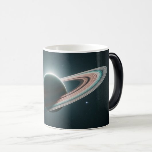 Saturn Planet Mug with Rings Magische Mok (Voorkant rechts)