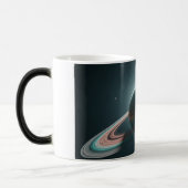 Saturn Planet Mug with Rings Magische Mok (Links)