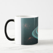 Saturn Planet Mug with Rings Magische Mok (Links)
