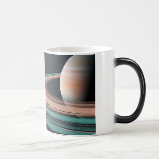 Saturn Planet Mug with Rings Magische Mok (Rechts)