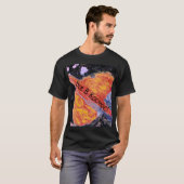 Saturn Rising Space  Russisch T-shirt (Voorkant volledig)