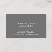 Saturn Rocket Gray Visitekaartje (Achterkant)